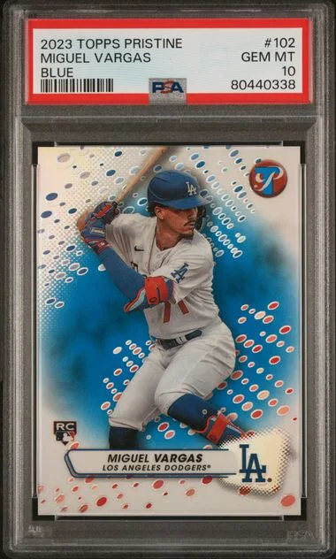 2023 Topps Miguel Vargas Pristine Blue #102 card image