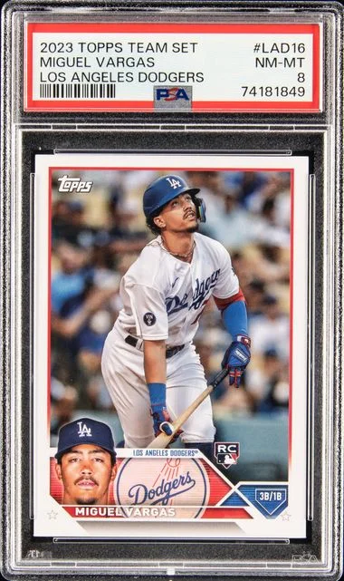 2023 Topps Miguel Vargas Team Set Los Angeles Dodgers #Lad16 card image