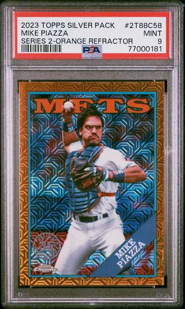 2023 Topps Mike Piazza Silver Pack 1988 Chrome Promo #2T88C58 card image