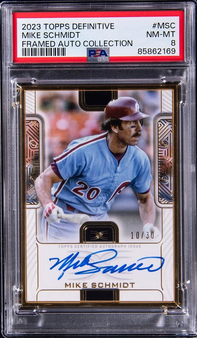 2023 Topps Mike Schmidt Definitive Framed Autograph Collection #MSC card image