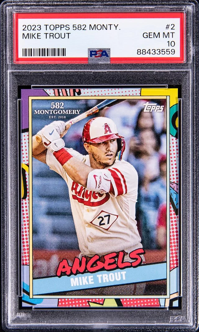 2023 Topps Mike Trout Cosmic Chrome Planetary Pursuit Sun #2 card image