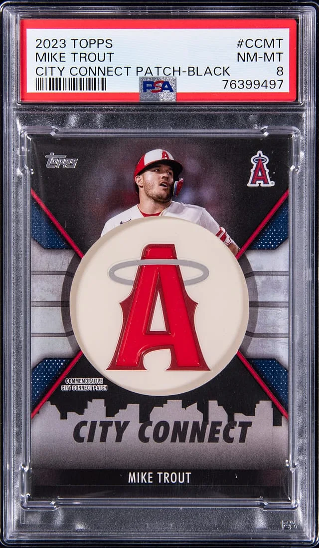 2023 Topps Mike Trout City Connect Patch Black #CC-MT card image