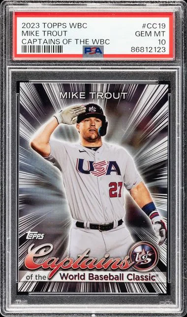 2023 Topps Mike Trout World Baseball Classic Captains Of The Wbc #CC19 card image