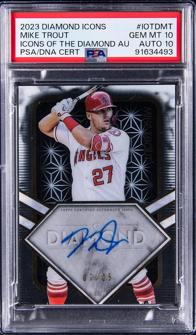 2023 Topps Mike Trout Diamond Icons Of The Diamond Autograph #IOTDMT card image