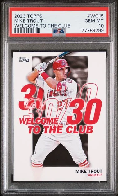 2023 Topps Mike Trout Welcome To The Club #WC15 card image