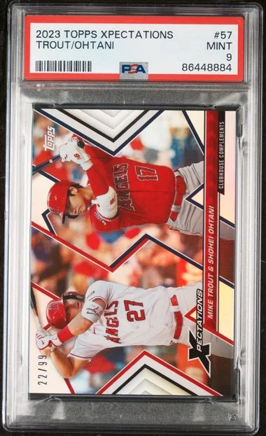 2023 Topps Mike Trout/Shohei Ohtani Xpectations #57 card image