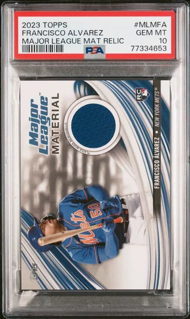 2023 Topps Mlmfa Francisco Alvarez Major League Material Relics Series #2 card image