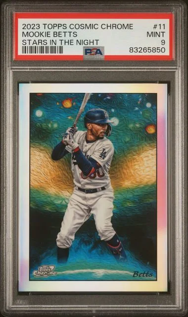 2023 Topps Mookie Betts Cosmic Chrome Stars In The Night #11 card image