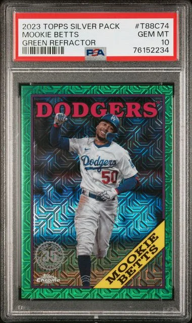 2023 Topps Mookie Betts Silver Pack 1988 Chrome Promo #T88C74 card image