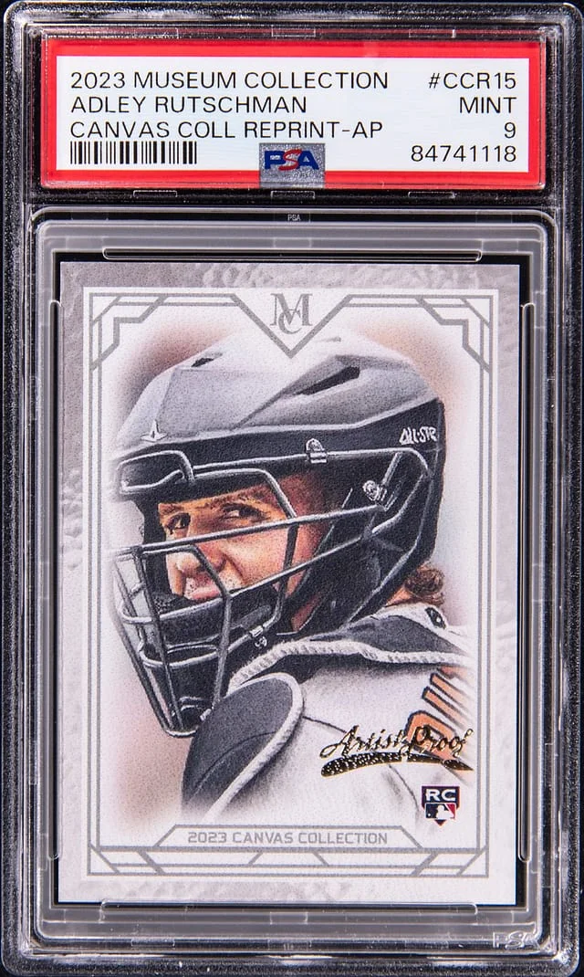 2023 Topps Museum Collection Adley Rutschman Canvas Collection Reprint Artist Proof #CCR-15 card image