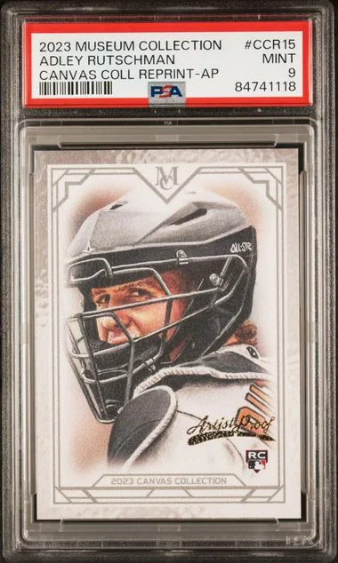 2023 Topps Museum Collection Adley Rutschman Canvas Collection Reprints Artist Proof #CCR15 card image