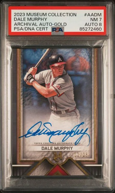 2023 Topps Museum Collection Dale Murphy Archival Autographs Gold #AA-DM card image