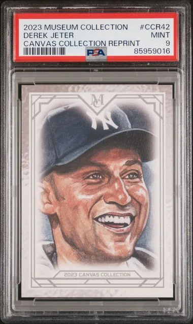 2023 Topps Museum Collection Derek Jeter Canvas Collection Reprints #CCR42 card image