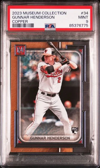 2023 Topps Museum Collection Gunnar Henderson Copper #34 card image