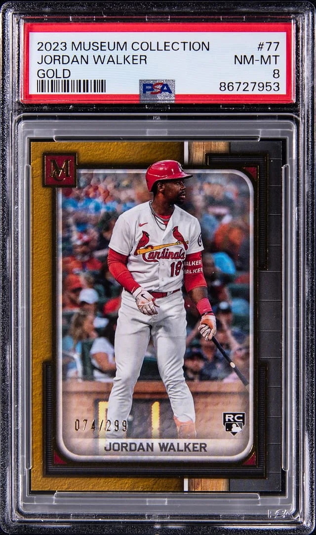 2023 Topps Museum Collection Jordan Walker Gold #77 card image