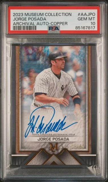 2023 Topps Museum Collection Jorge Posada Archival Autographs Copper #AA-JPO card image