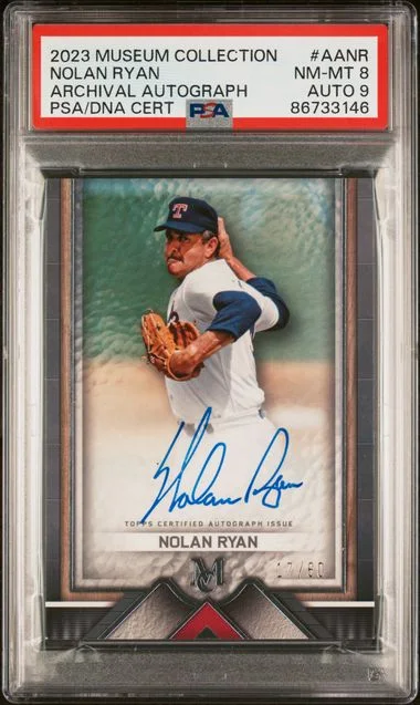2023 Topps Museum Collection Nolan Ryan Archival Autographs #AA-NR card image