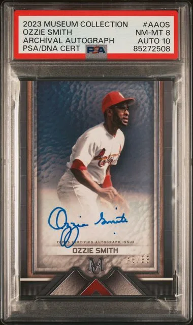 2023 Topps Museum Collection Ozzie Smith Archival Autographs #AA-OS card image