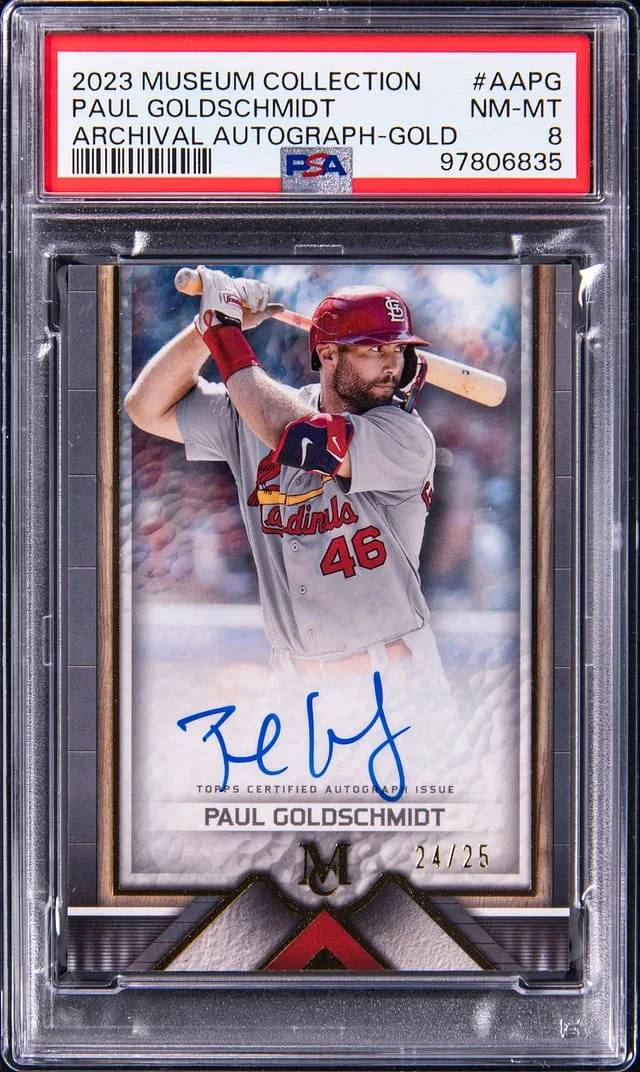 2023 Topps Museum Collection Paul Goldschmidt Archival Autograph Gold #AA-PG card image