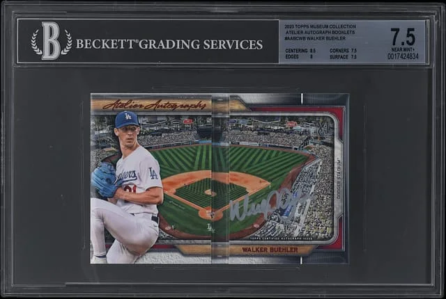 2023 Topps Museum Collection Walker Buehler Atelier Autograph Booklet #AABC-WB card image