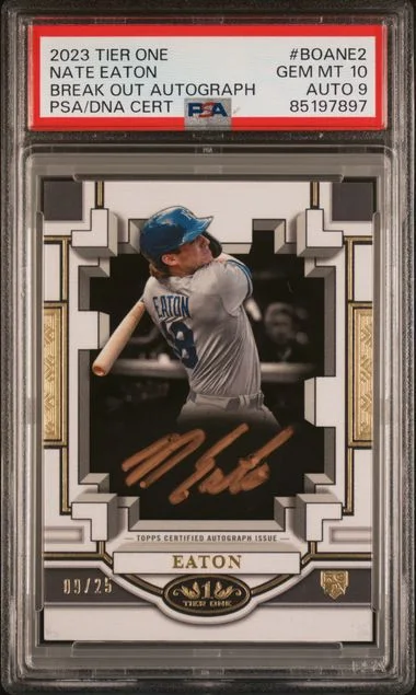 2023 Topps Nate Eaton Tier One Break Out Autographs #BOANE2 card image
