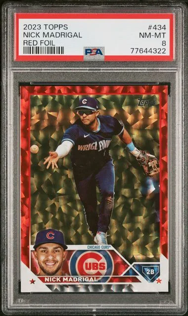 2023 Topps Nick Madrigal Red Foil #434 card image