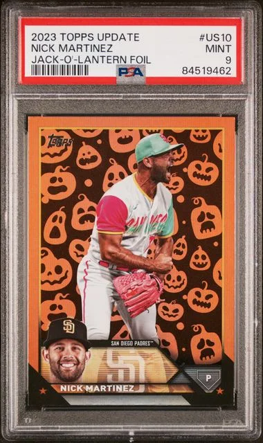 2023 Topps Nick Martinez Jack-O'-Lantern Foil #US10 card image