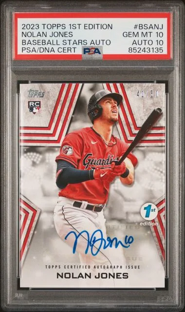 2023 Topps Nolan Jones 1st Edition Baseball Stars Autographs #BSA-NJ card image