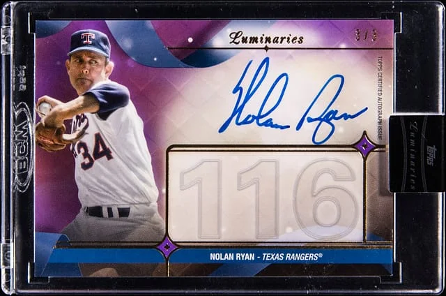 2023 Topps Nolan Ryan Luminaries Masters of the Mound Autograph #MOM-NR card image