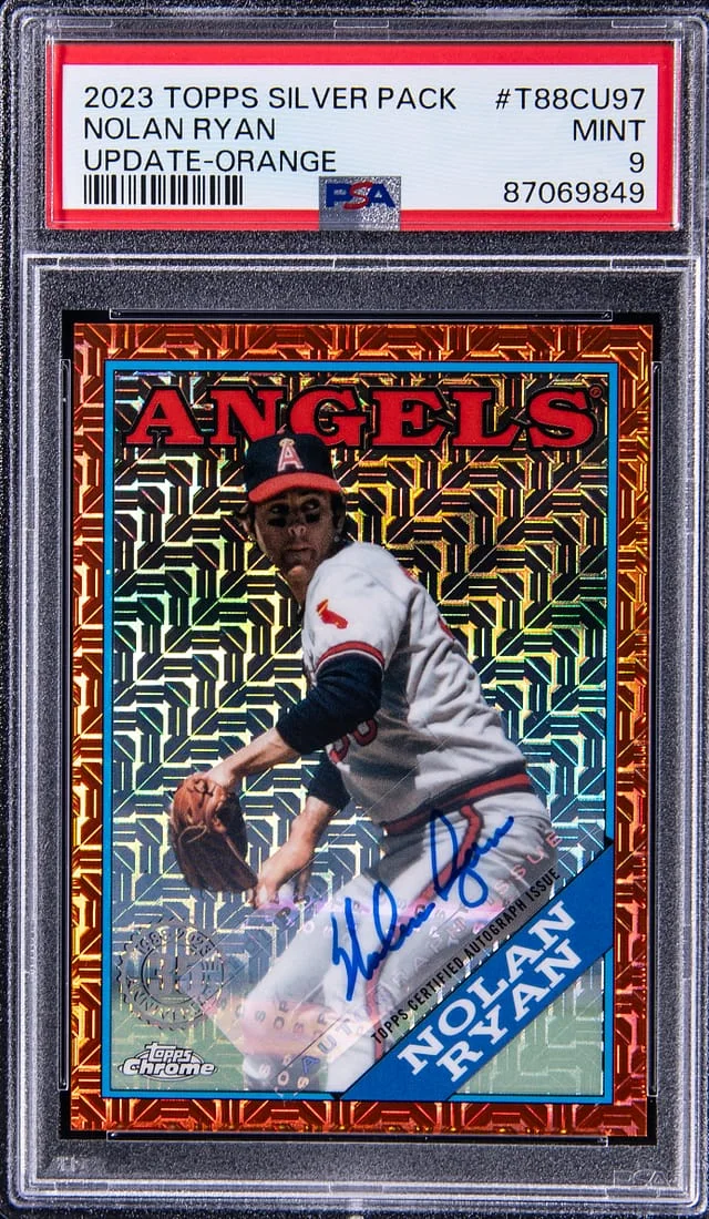 2023 Topps Nolan Ryan Silver Pack Update Orange #T88CU97 card image