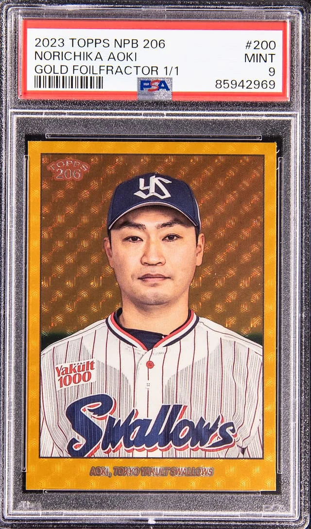 2023 Topps Norichika Aoki NPB 206 Gold Foilfractor #200 card image