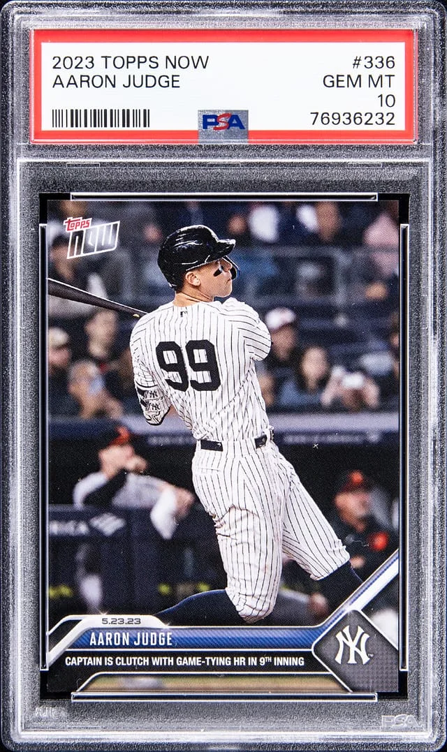 2023 Topps Now Aaron Judge #336 card image