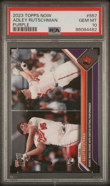 2023 Topps Now Adley Rutschman Purple #557 card image