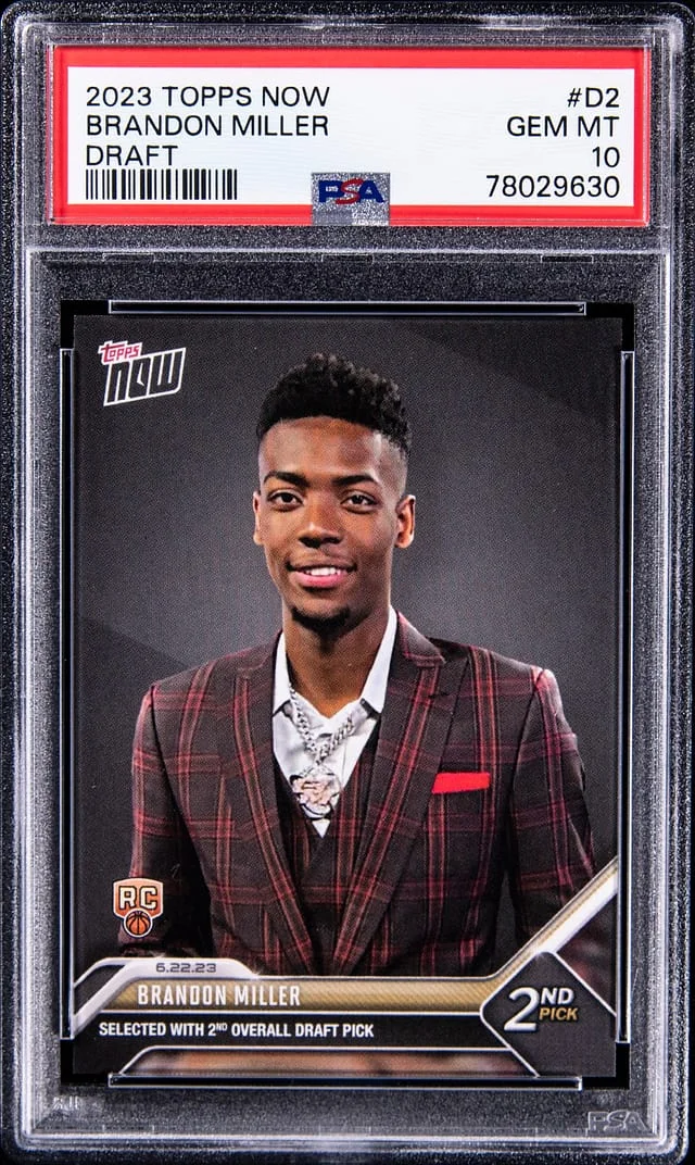 2023 Topps Now Brandon Miller Draft #D2 card image