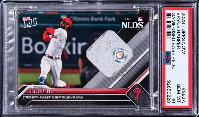2023 Topps Now Bryce Harper Game Used Base Relic #992A card image