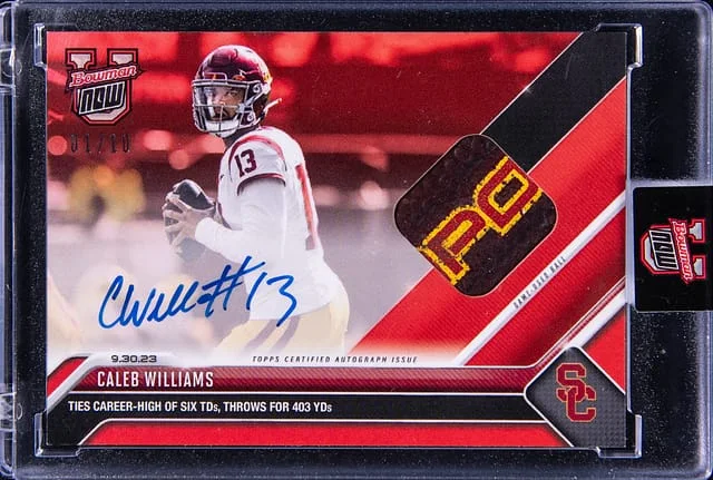 2023 Topps Now Caleb Williams Football #10ARF-C card image