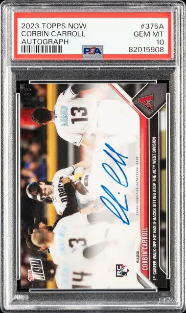 2023 Topps Now Corbin Carroll Autograph #375A card image