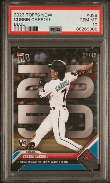 2023 Topps Now Corbin Carroll Blue #898 card image
