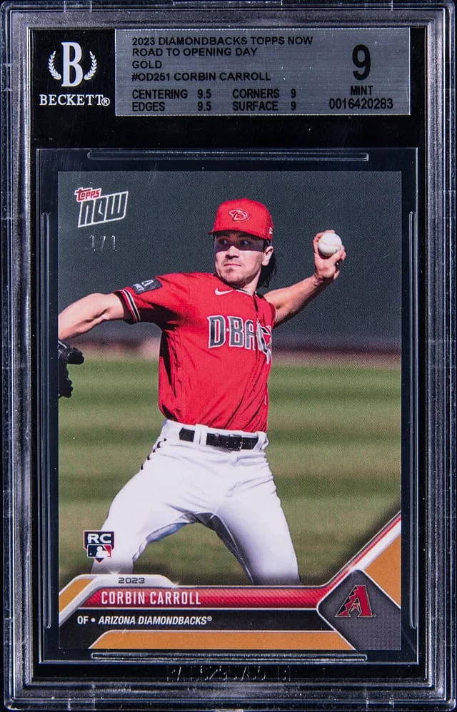 2023 Topps Now Corbin Carroll Diamondbacks Road To Opening Day Gold #OD-251 card image