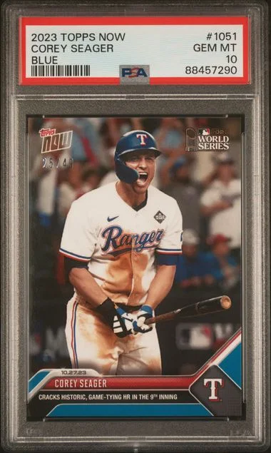 2023 Topps Now Corey Seager Blue #1051 card image