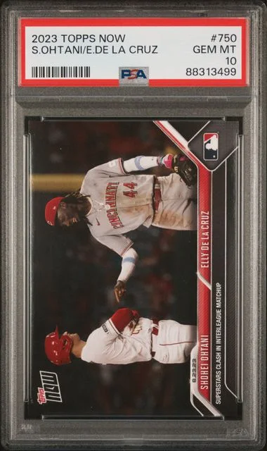 2023 Topps Now Elly De La Cruz /Shohei Ohtani #750 card image
