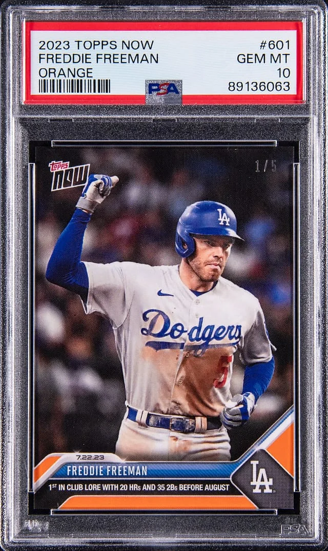 2023 Topps Now Freddie Freeman Orange #601 card image