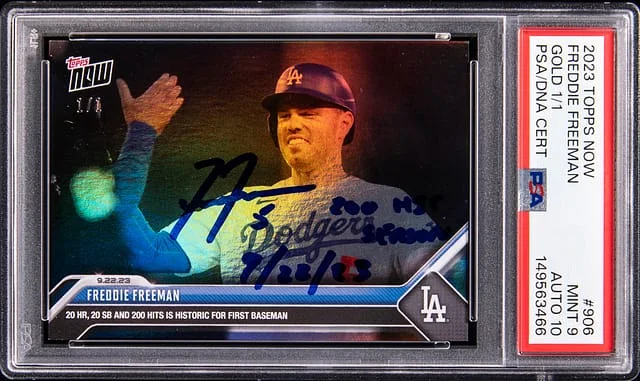 2023 Topps Now Freddie Freeman Gold #906 card image
