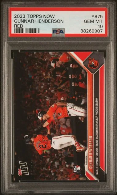 2023 Topps Now Gunnar Henderson Red #875 card image