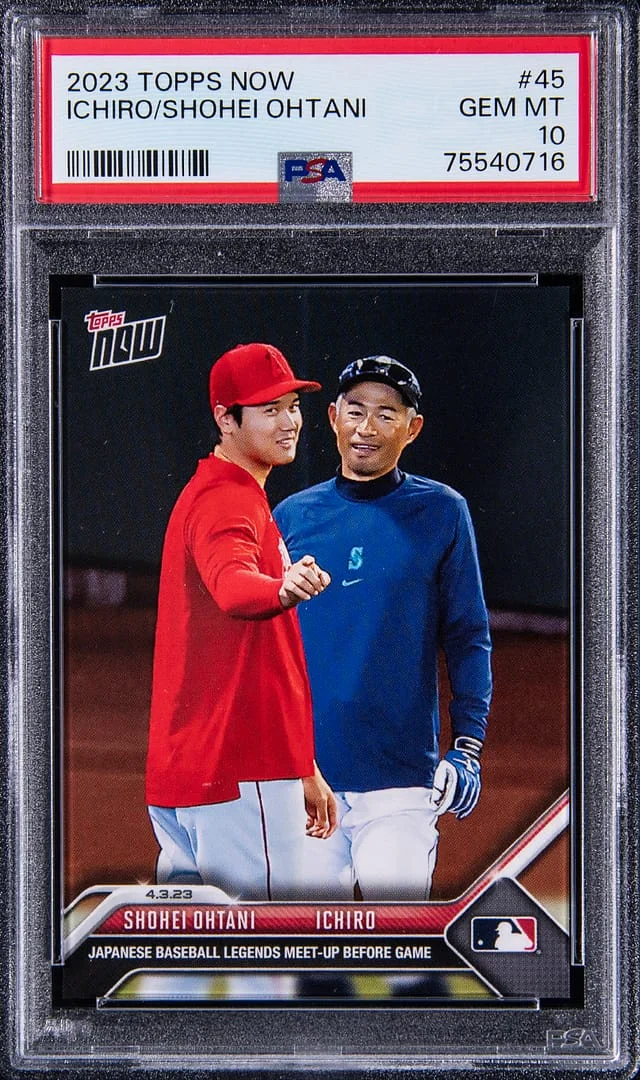 2023 Topps Now Ichiro/Shohei Ohtani #45 card image