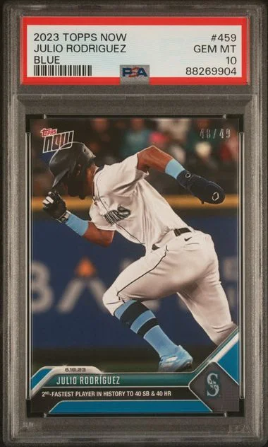 2023 Topps Now Julio Rodriguez Blue #459 card image