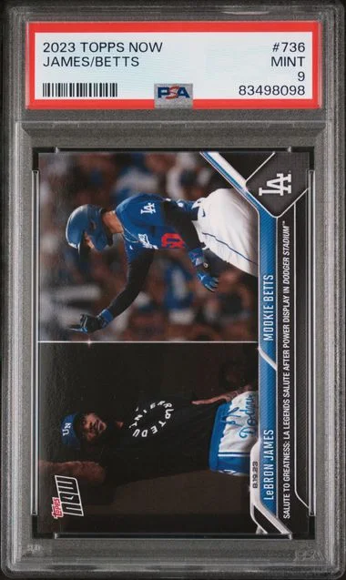2023 Topps Now LeBron James/Mookie Betts #736 card image