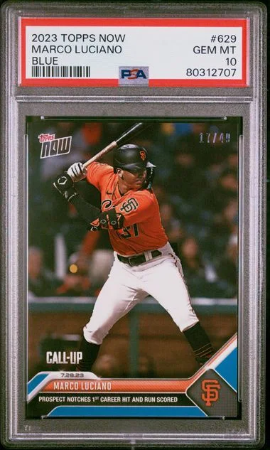 2023 Topps Now Marco Luciano Blue #629 card image