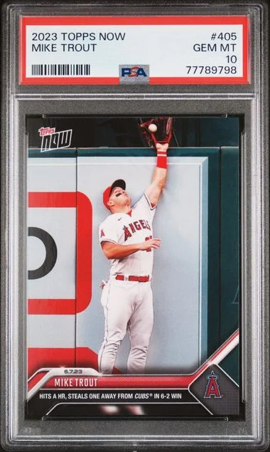 2023 Topps Now Mike Trout #405 card image