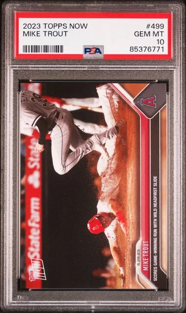 2023 Topps Now Mike Trout #499 card image